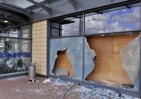 Commercial Storefront Repair by All Service Glass in Portland OR Gresham Troutdale